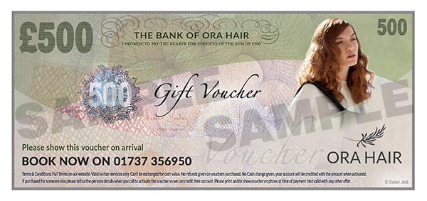 Banstead Hairdressers gift voucher